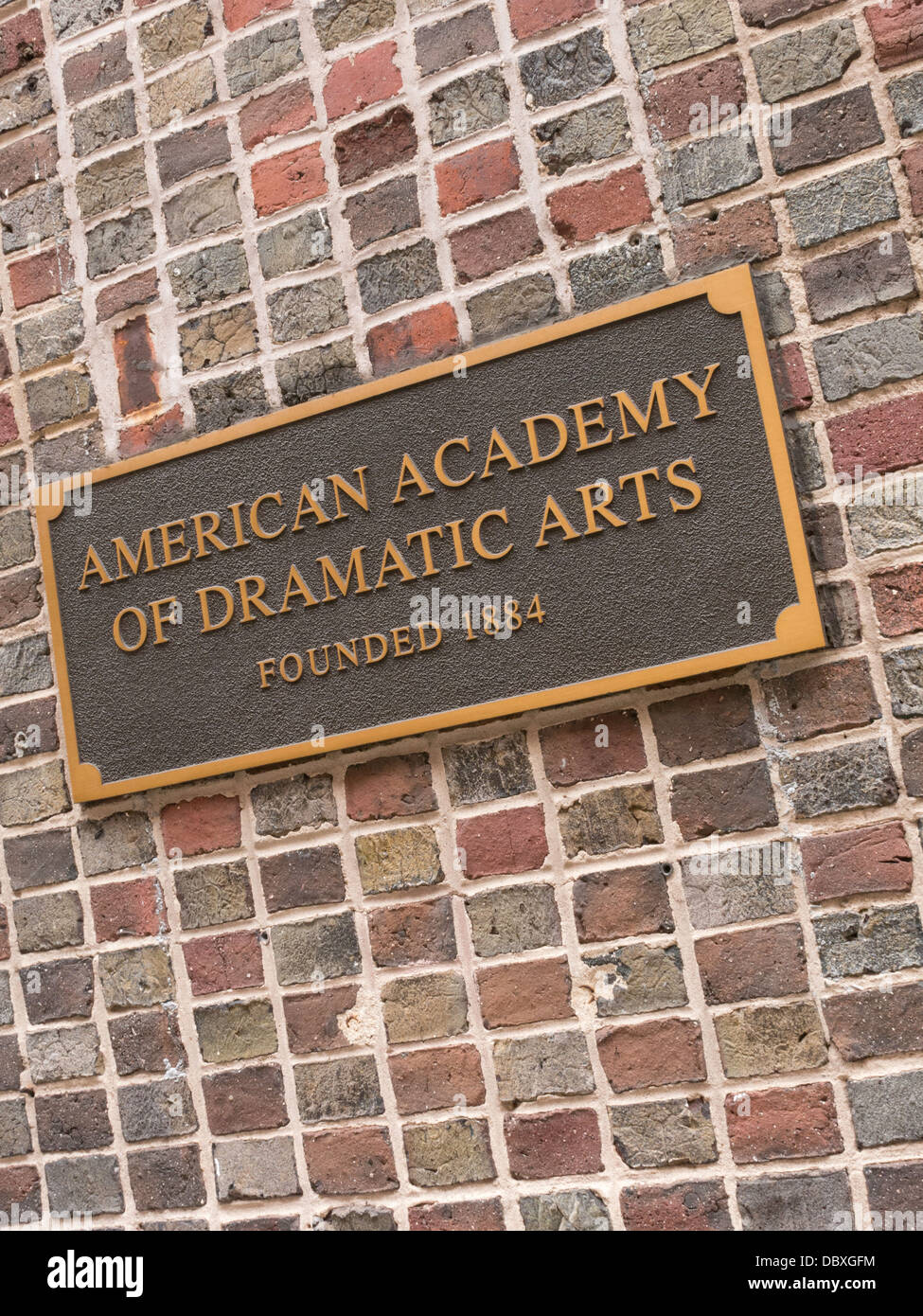 American Academy of Dramatic Arts, NYC Stock Photo
