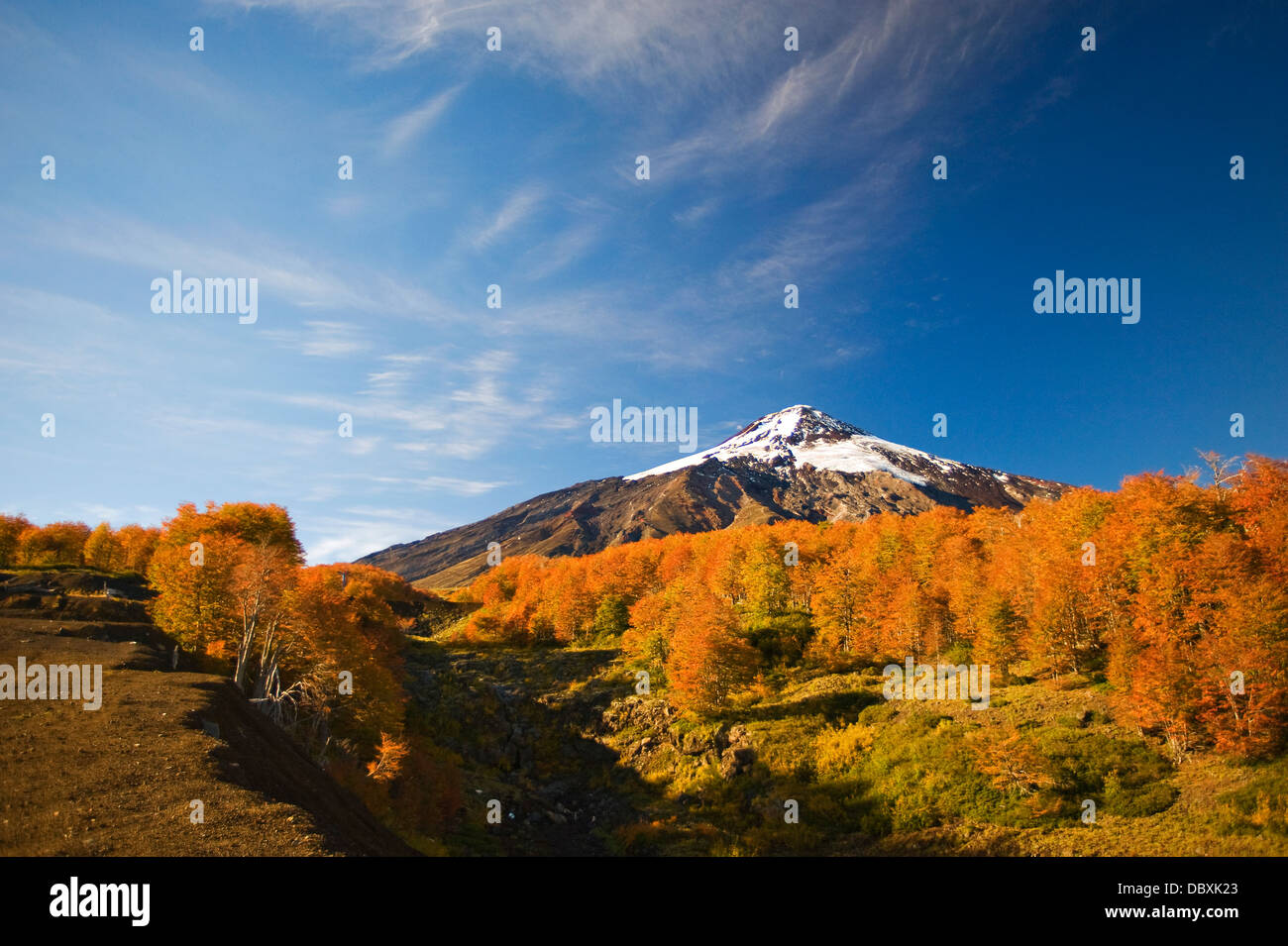 Pucon ski area, Chile Stock Photo