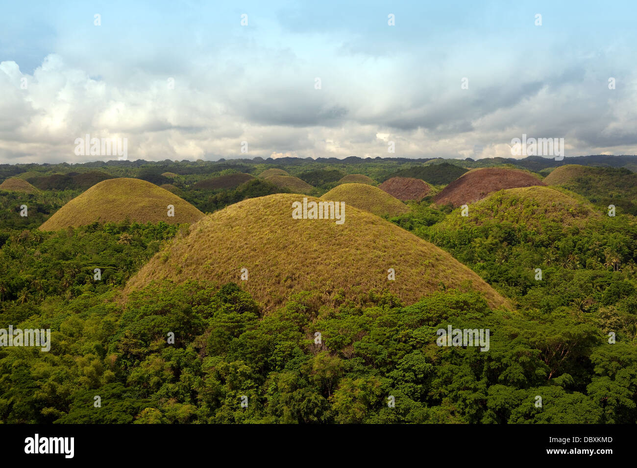 Chocolate Hills, Bohol, Philippines Stock Photo