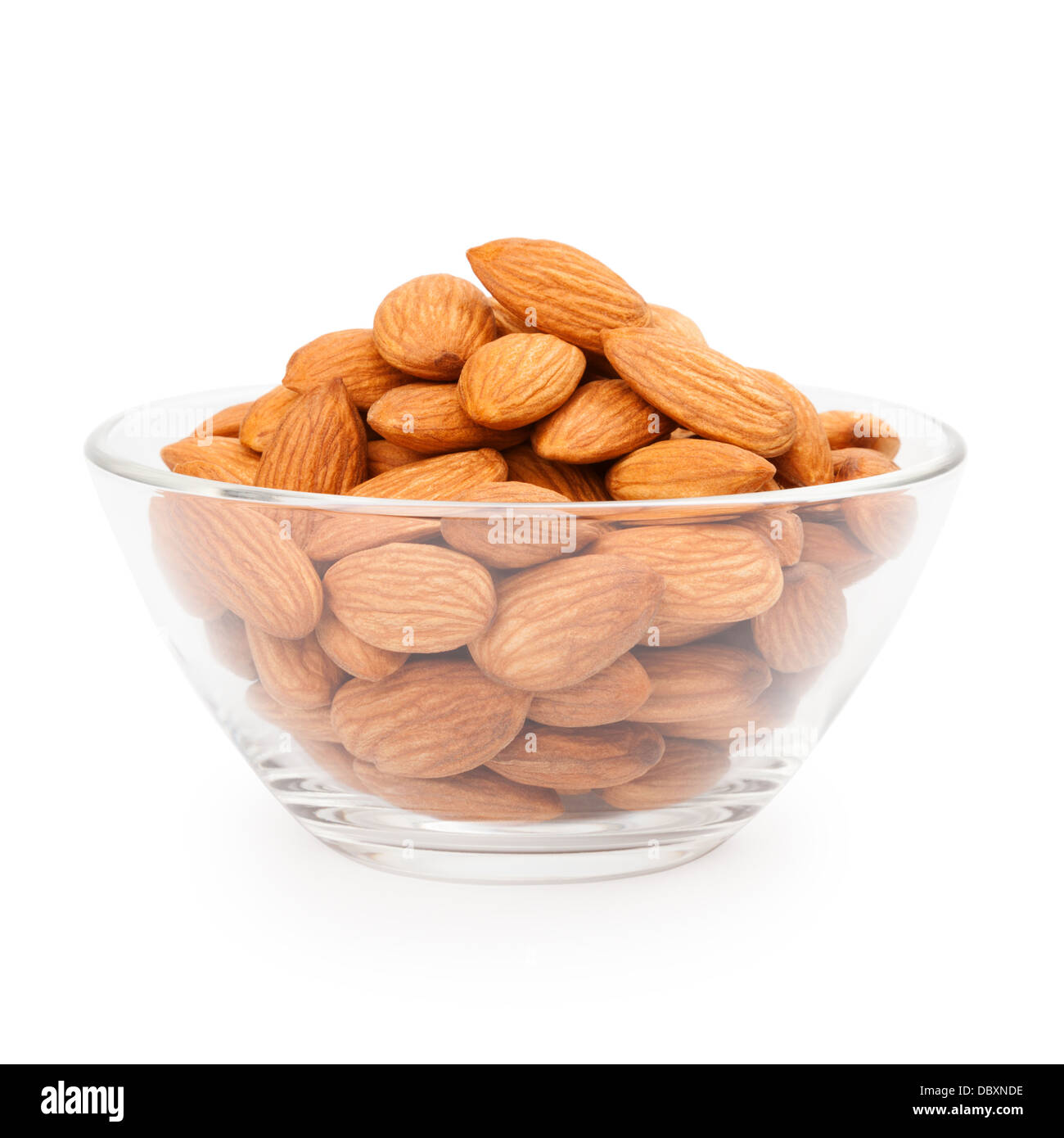 Bowl With Almonds Stock Photo