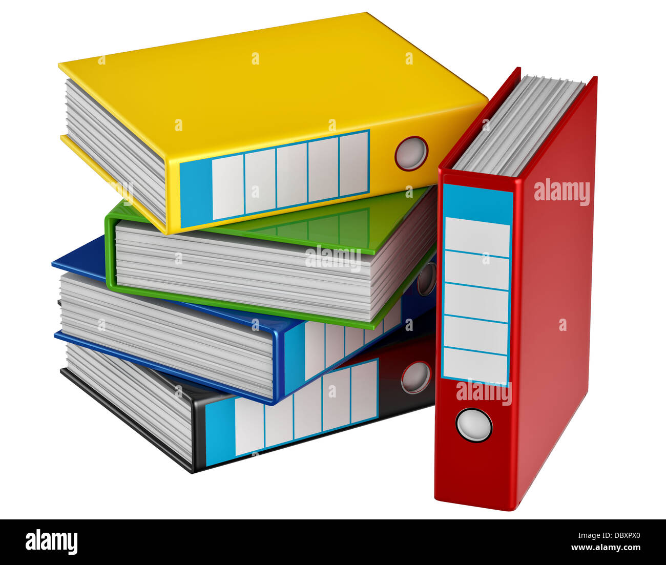 colored folders stores important documents Stock Photo Alamy