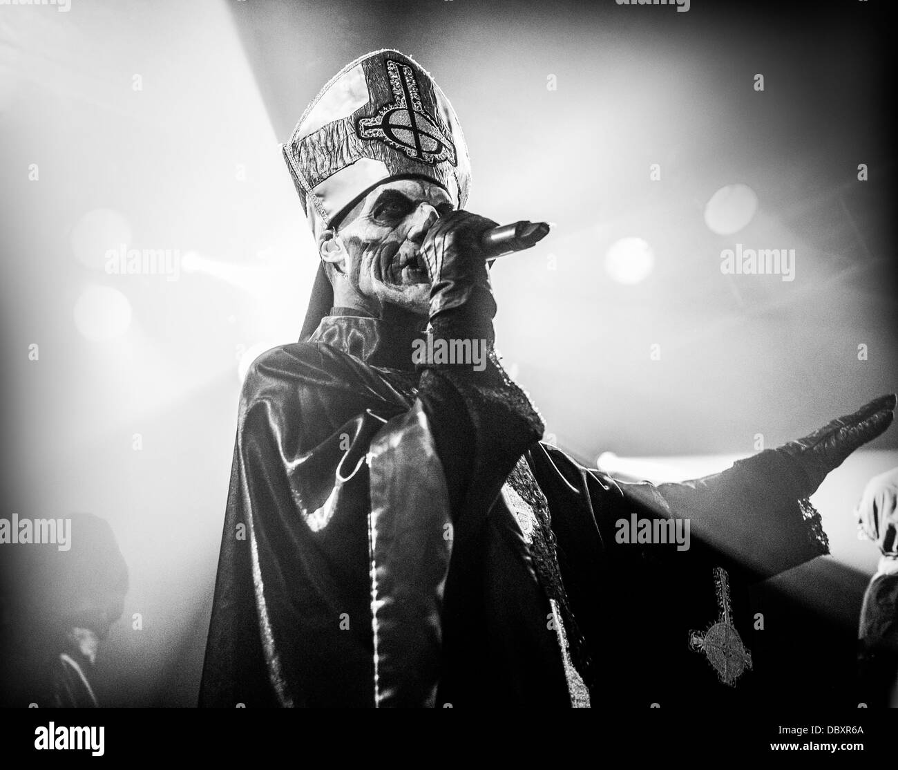Heavy metal band Ghost performing at Double Door in Chicago, IL in 2013