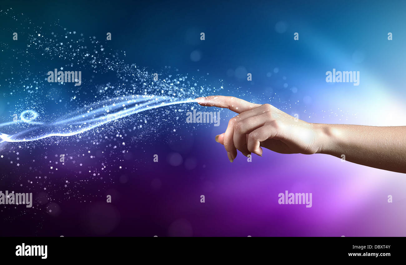 magical hands conceptual image Stock Photo - Alamy