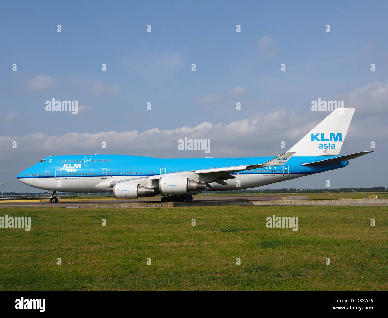 PH-BFM KLM Royal Dutch Airlines Boeing 747-406(M) - cn 26373 14july2013 7 Stock Photo