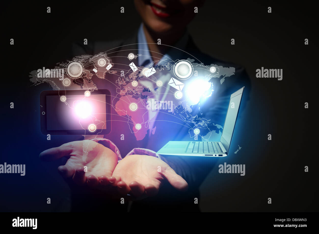 Touch screen computer device Stock Photo - Alamy