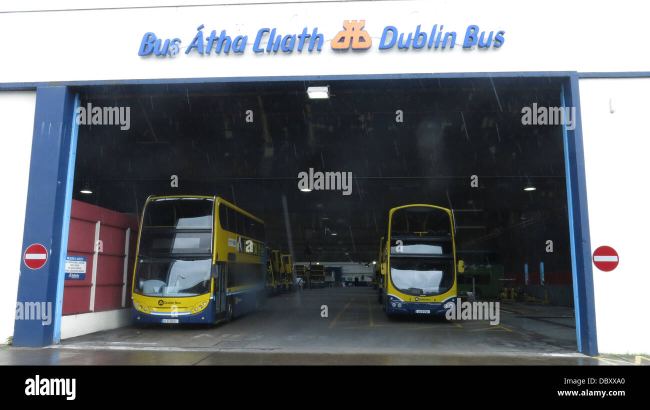 Image Of Buses Parked At The Bus Depot In Donnybrook South Dublin