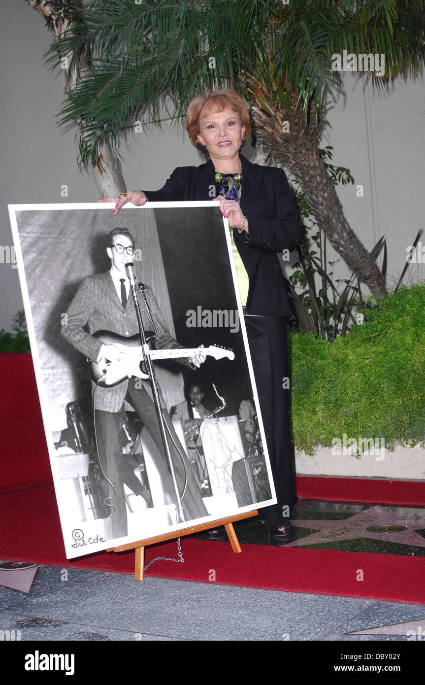 Maria Elena Holly  Buddy Holly Star Unveiling On The Hollywood Walk Of Fame Held In Front of Capital Records Hollywood, California - 07.09.11 Stock Photo