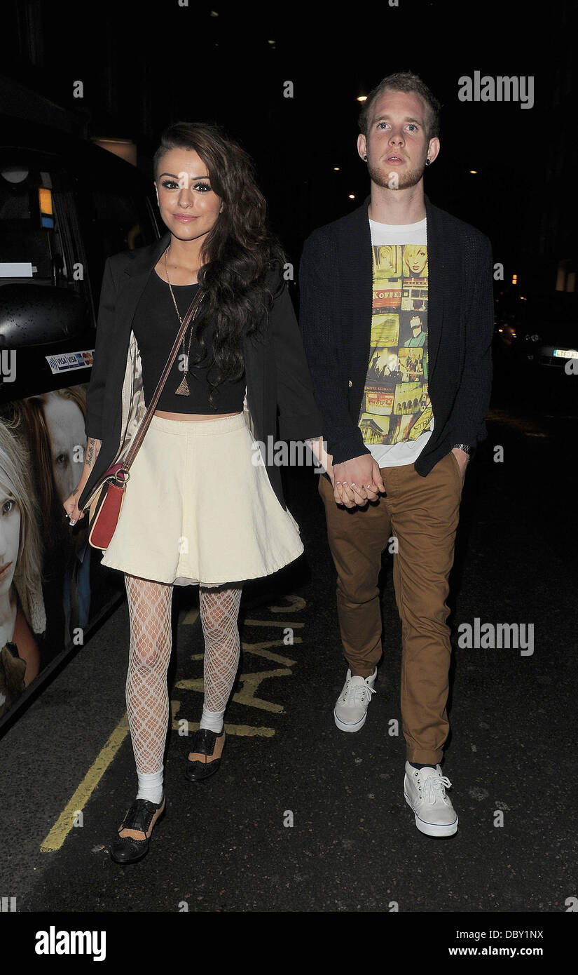 Cher Lloyd and her boyfriend Craig Monk leaving Mahiki nightclub