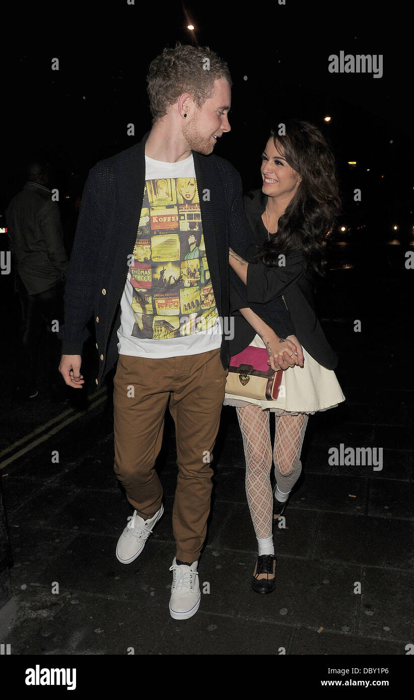 Cher Lloyd and her boyfriend Craig Monk leaving Mahiki nightclub