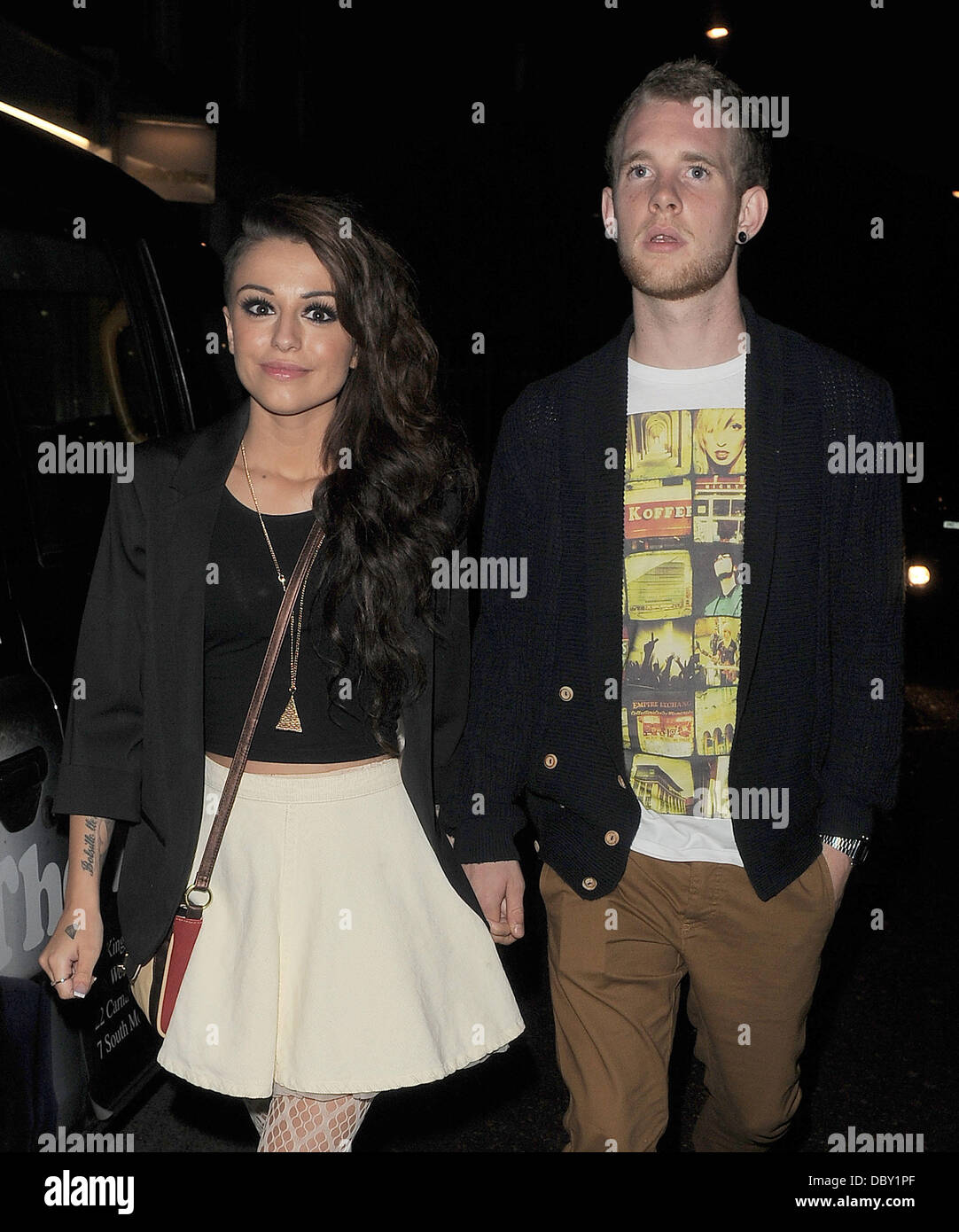 Cher Lloyd and her boyfriend Craig Monk leaving Mahiki nightclub