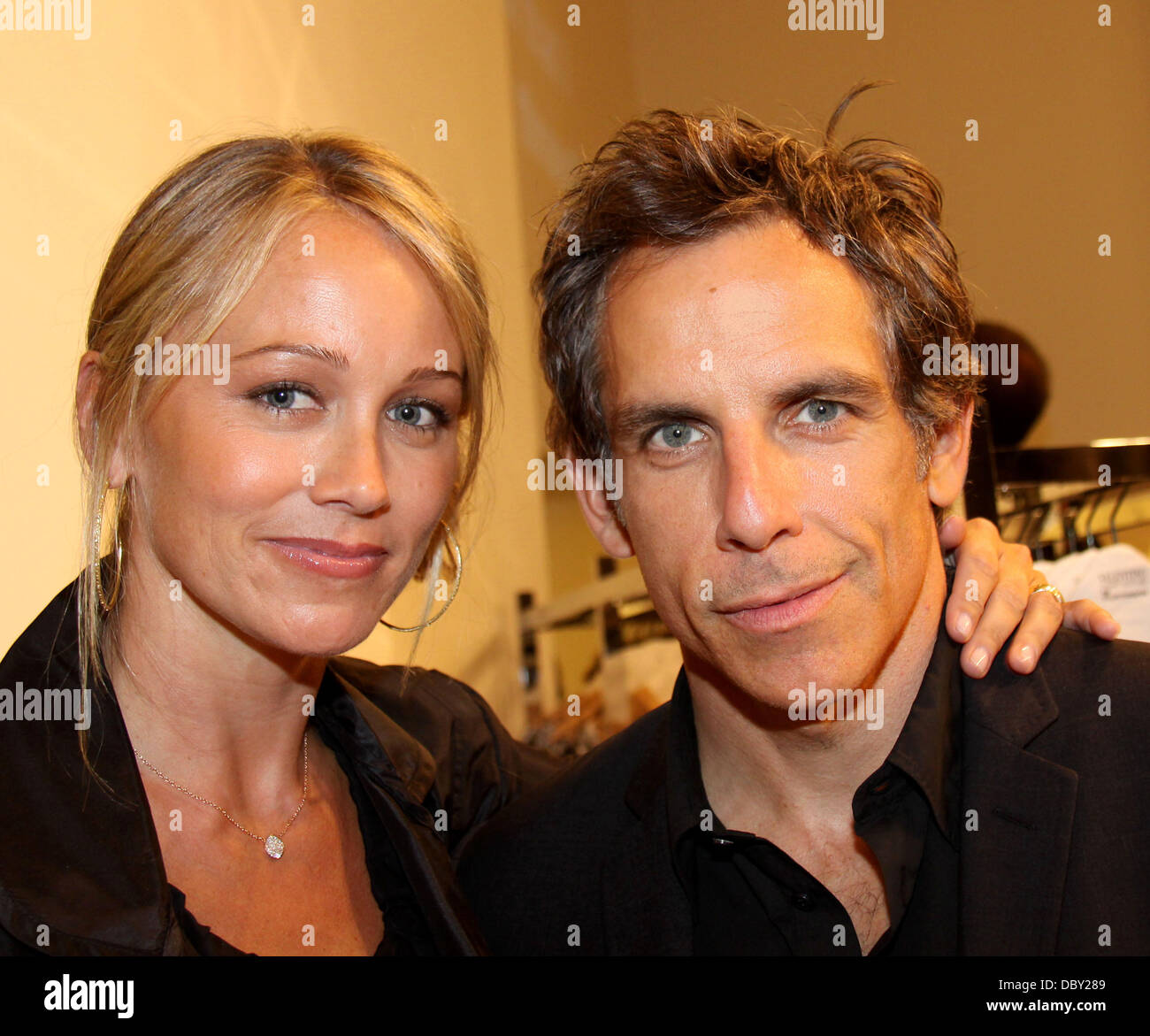 Christine Taylor and Ben Stiller Fashion's Night Out