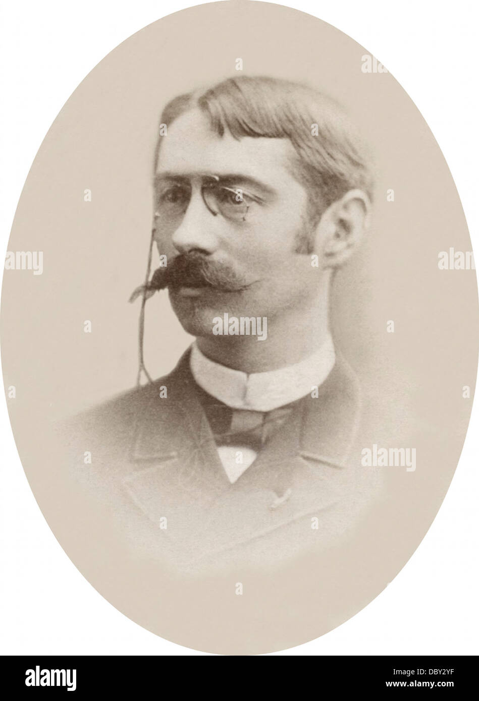 Edouard-Emile Saladin (1856 - 1917), french cartographer and engineer. Stock Photo