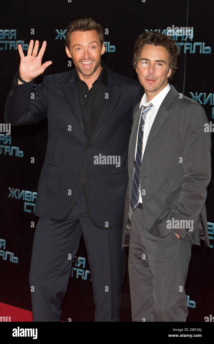 Australian actor Hugh Jackman and director Shawn Levy at the Russian