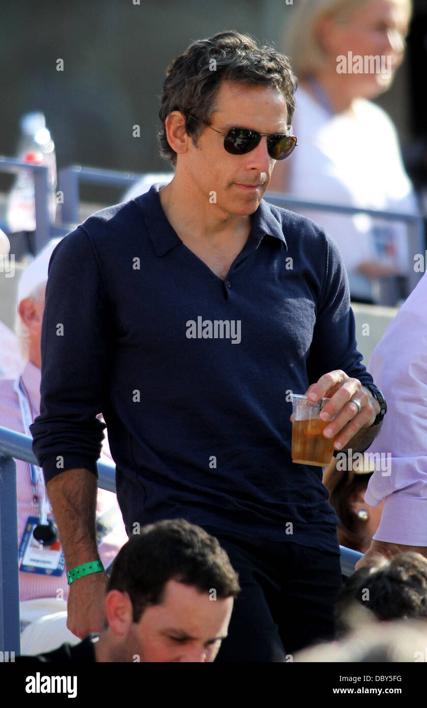 Ben Stiller The US Open tennis semifinal match between Roger Federer and Novak Djokovic, held