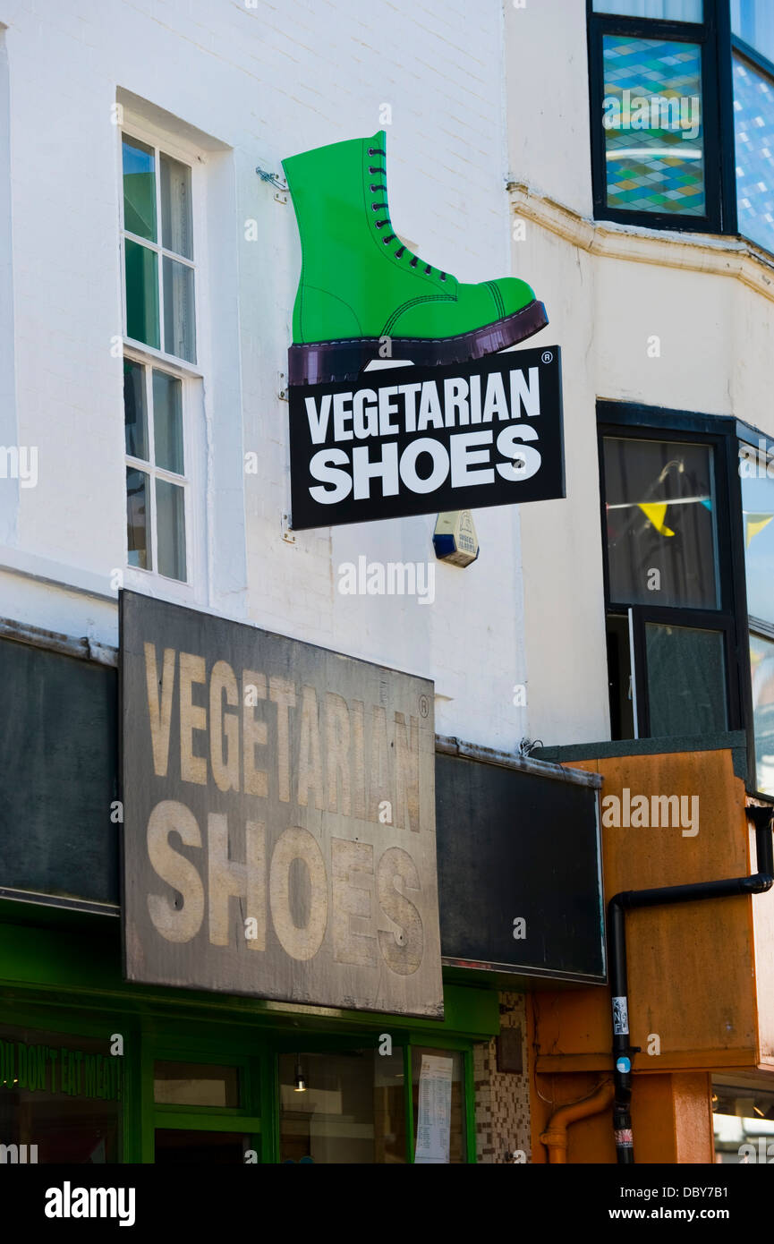 Vegetarian Shoes shop in the North Laine area of Brighton East Sussex ...