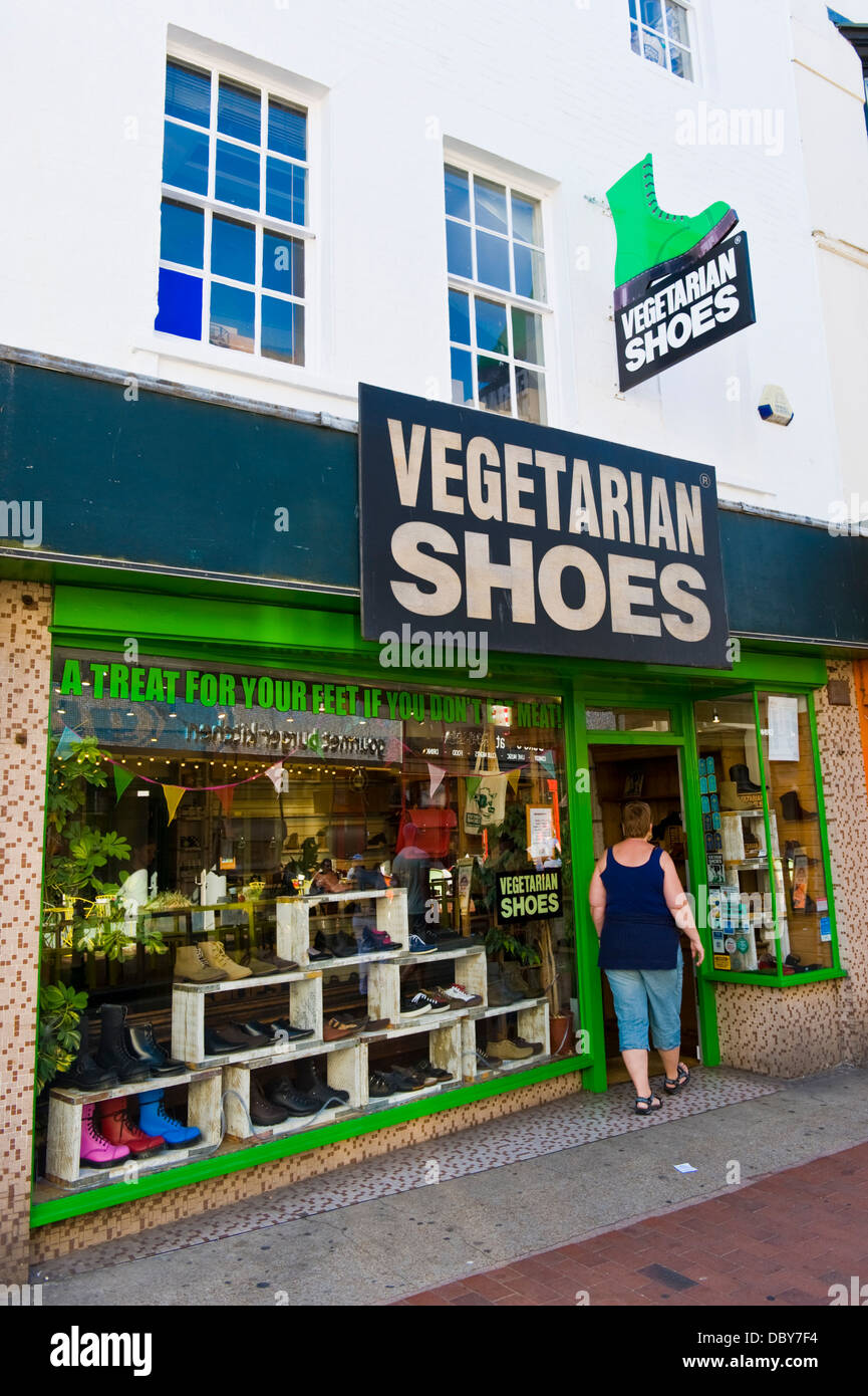 Vegetarian Shoes shop in the North Laine area of Brighton East Sussex ...