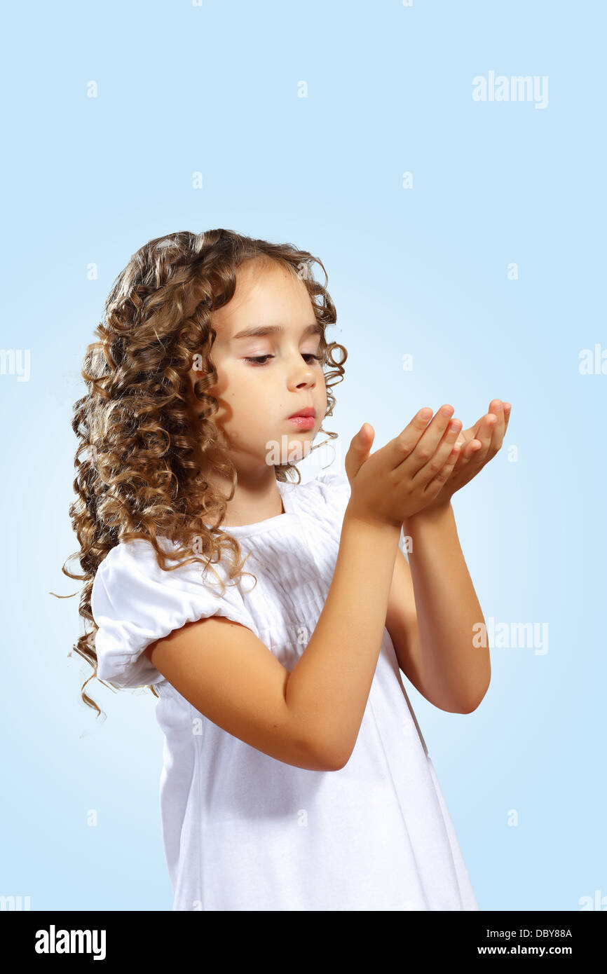 portrait of a cute little girl Stock Photo - Alamy