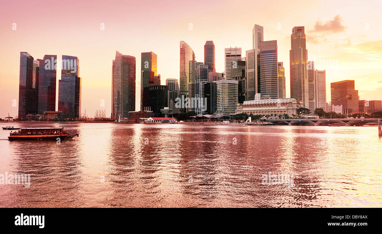 Panorama of downtown singapore hi-res stock photography and images - Alamy