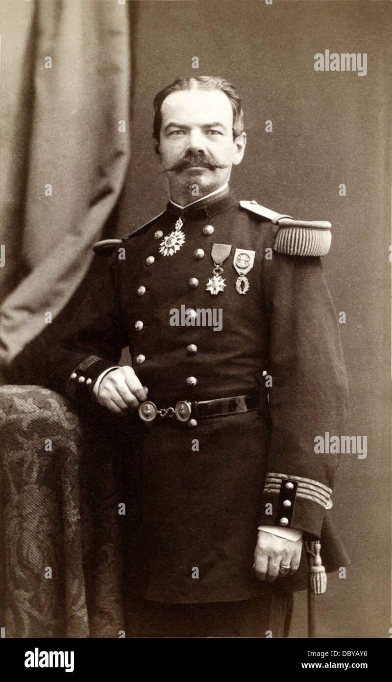 Albert de Rochas Aiglun (1837 - 1914), French officer and administrator, specialist writer of paranormal phenomena. Stock Photo