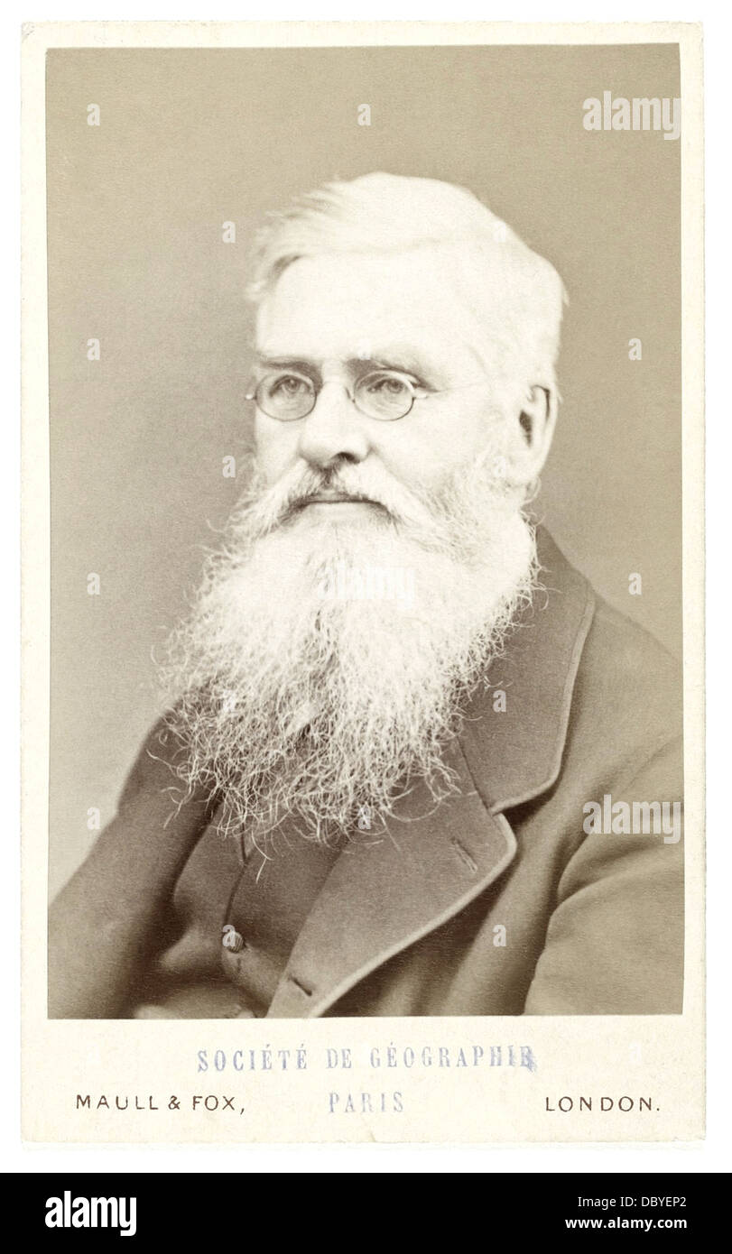 Alfred Russel Wallace (1823 – 1913), British naturalist, explorer, geographer, anthropologist and biologist. Best known for inde Stock Photo
