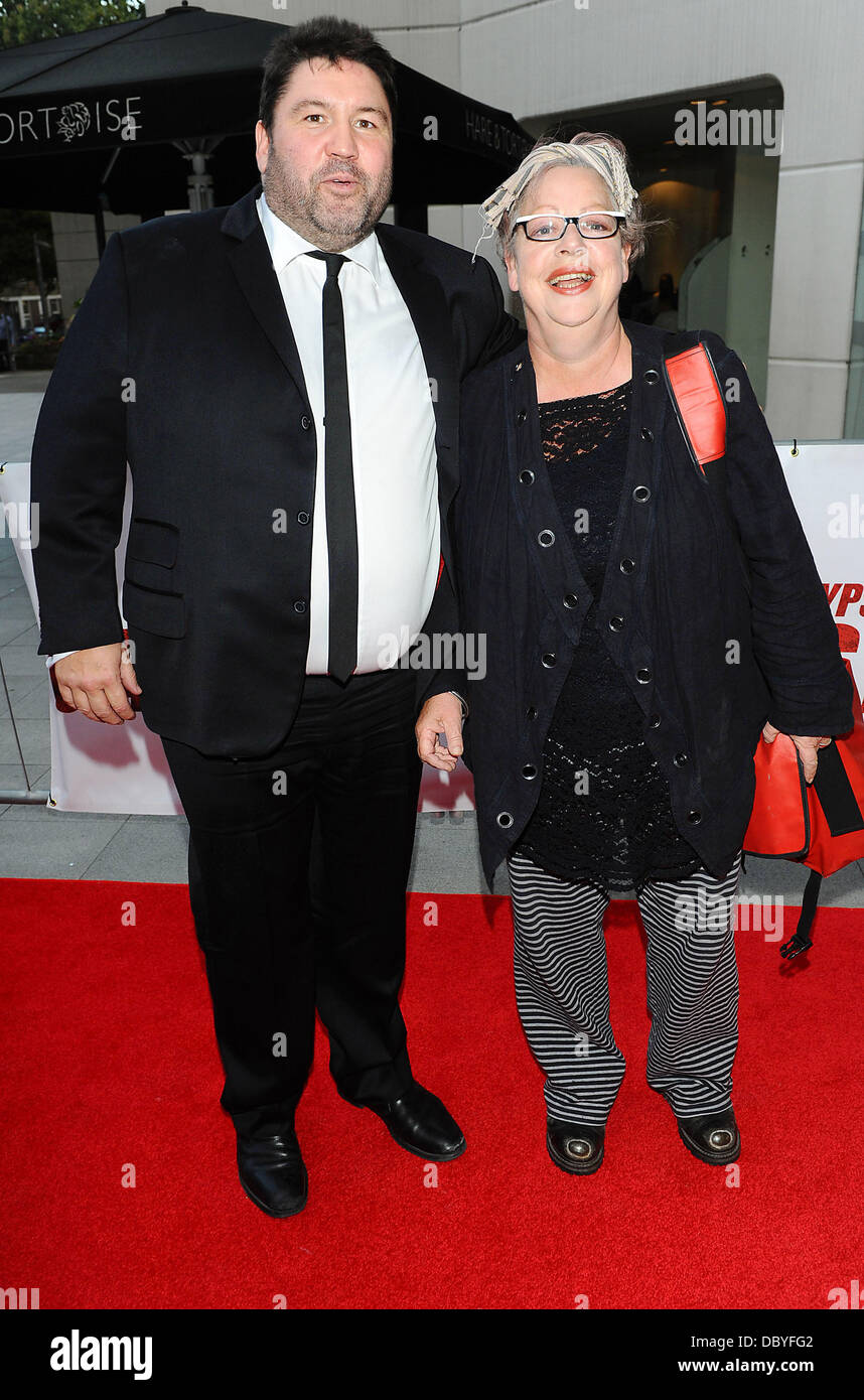 Ricky Grover and Jo Brand at the UK film premiere of 'Big Fat Gypsy  Gangster' held at the Renoir Cinema, Brunswick Square. London, England -  14.09.11 Stock Photo - Alamy