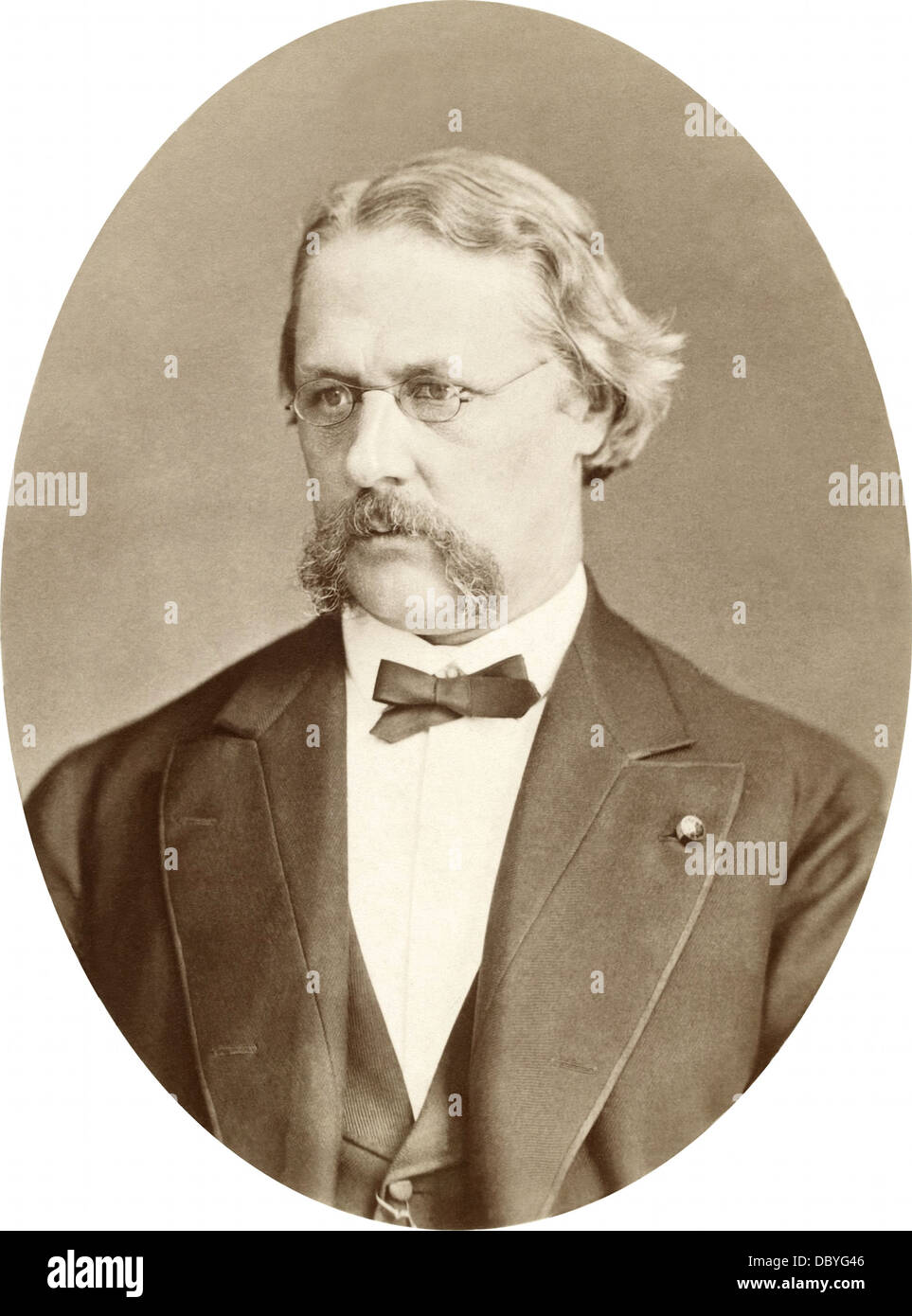 Otto Martin Torell (1828-1900), swedish naturalist & geologist. Stock Photo