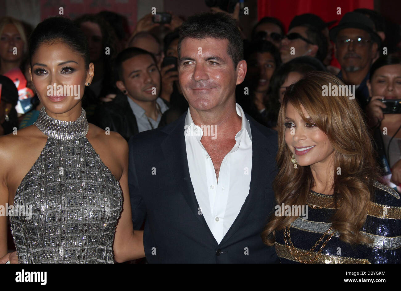 Nicole Scherzinger Simon Cowell Paula Abdul The X Factor Premiere Nicole Scherzinger Simon Cowell Paula Abdul The X Factor Premiere