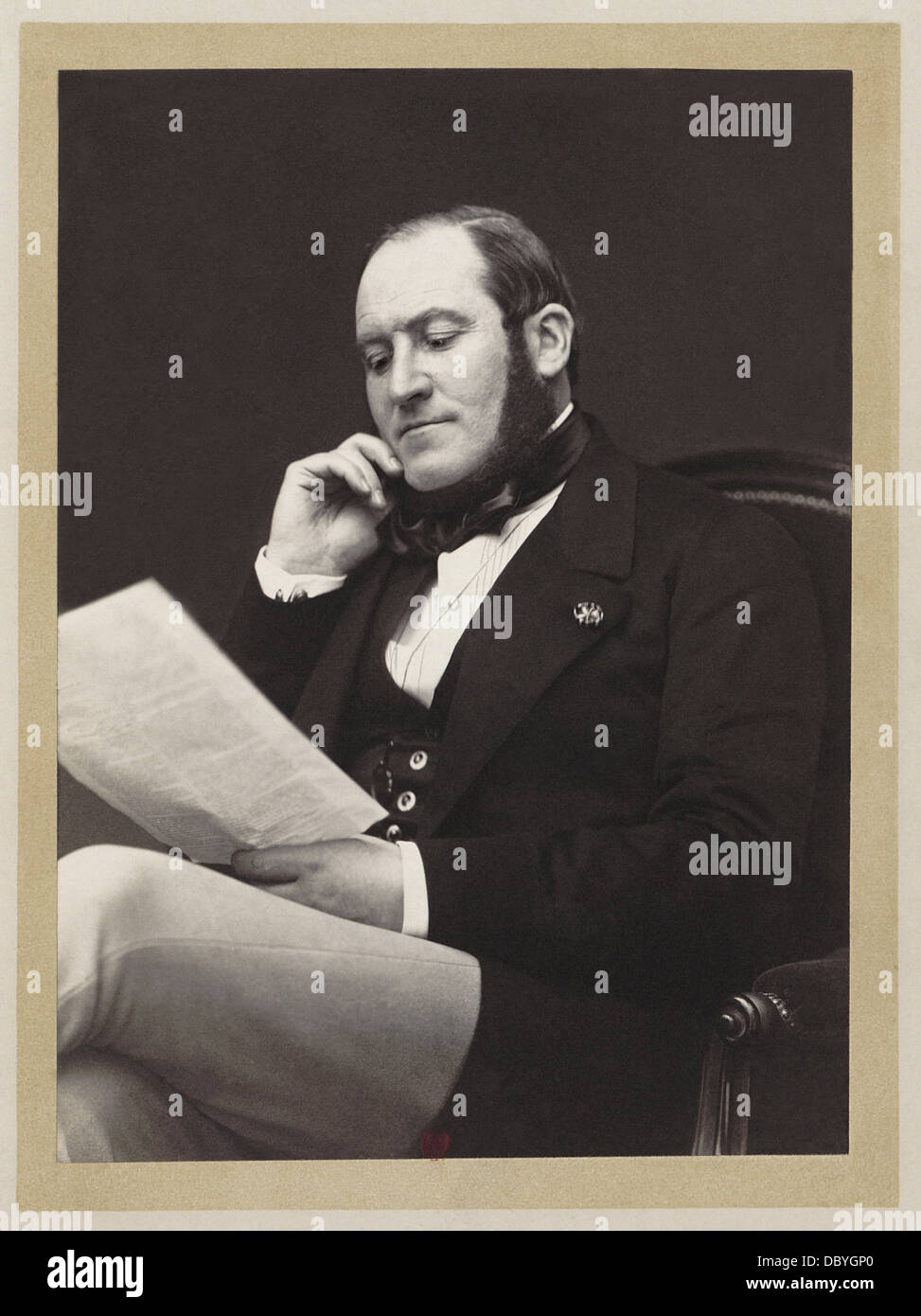 Baron Georges-Eugène Haussmann (1908-1891), Prefect of Paris, urbanist of the Napoleon III's Paris. Stock Photo