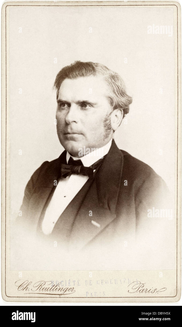 Edmond Hébert (1812-1890), french geologist and paleontologist. Stock Photo