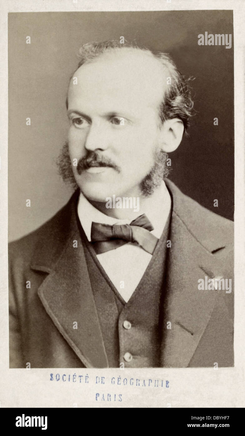 Alphonse Milne-Edwards (1835-1900), french paleontologist, zoologist, ornithologist, botanist, professor, director of the Muséum Stock Photo