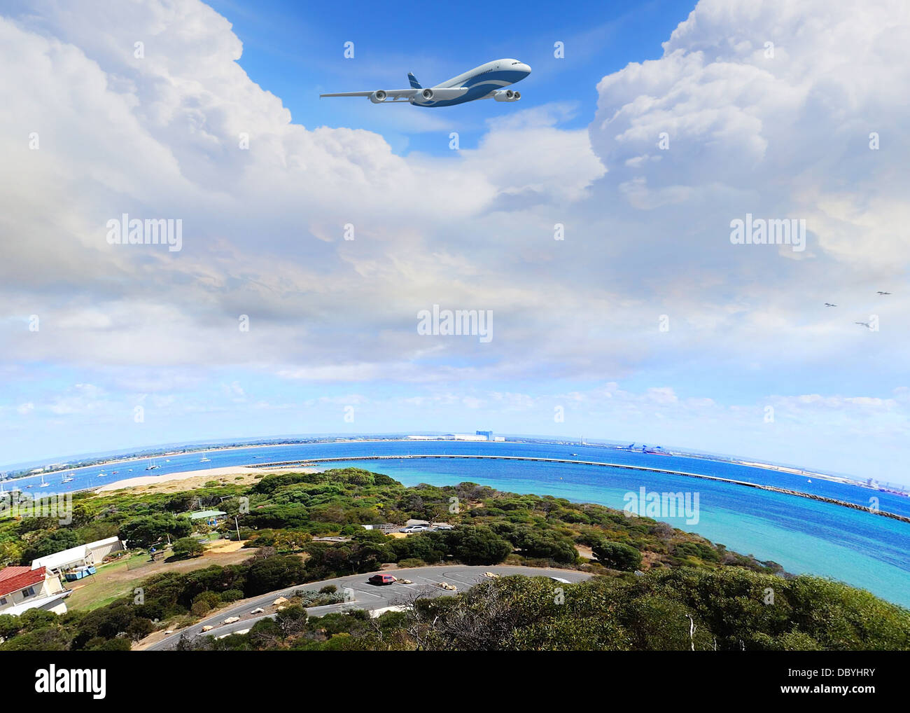 countryside landscape with farm Stock Photo - Alamy