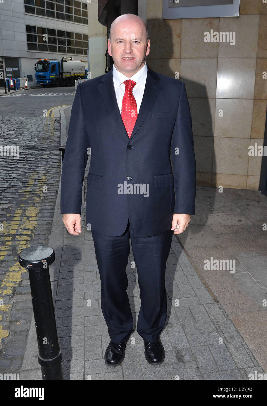 Presidential candidate Sean Gallagher at Newstalk Radio Station. Dublin, Ireland - 15.09.11 Stock Photo