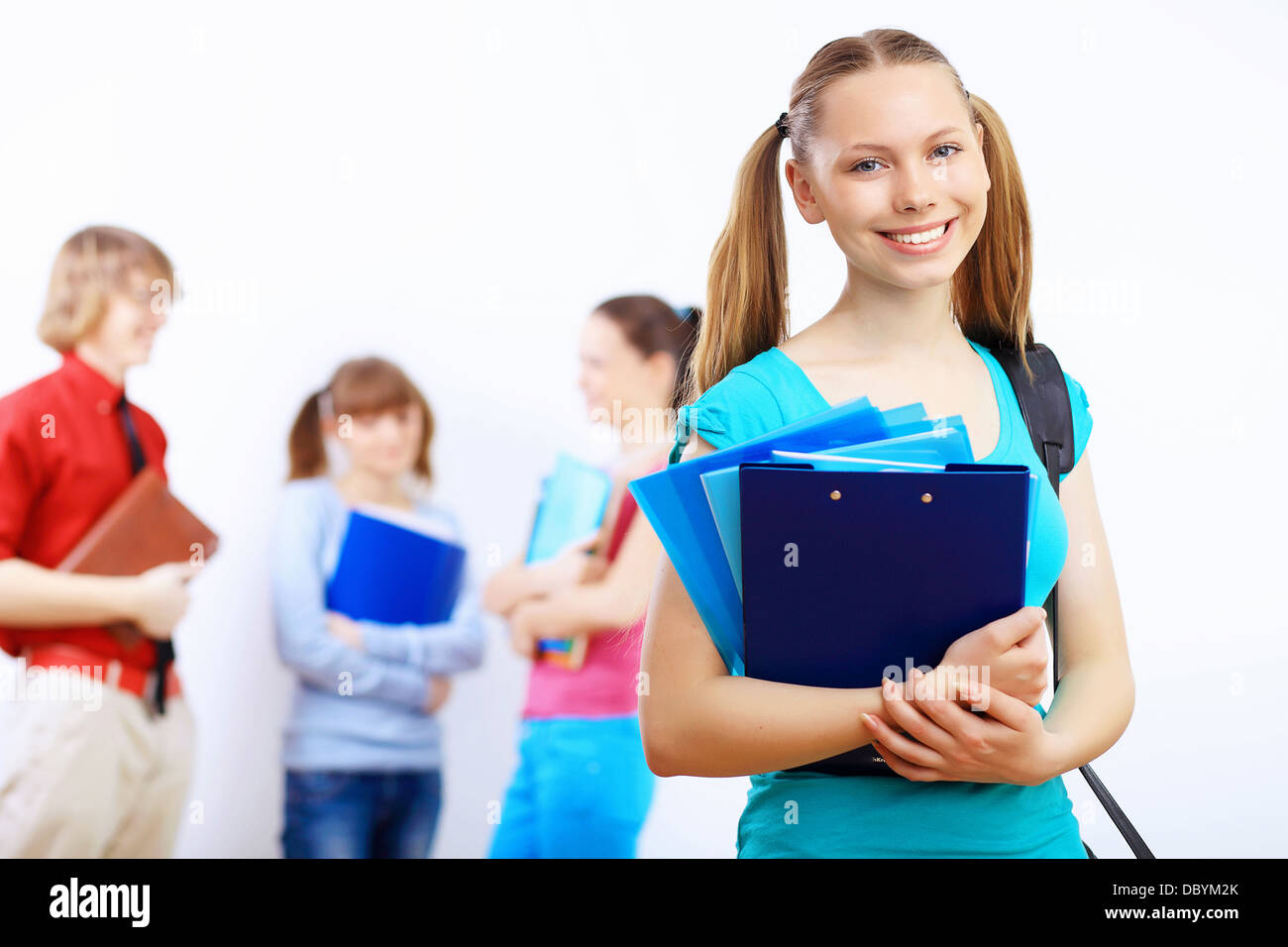 Student with books Stock Photo - Alamy