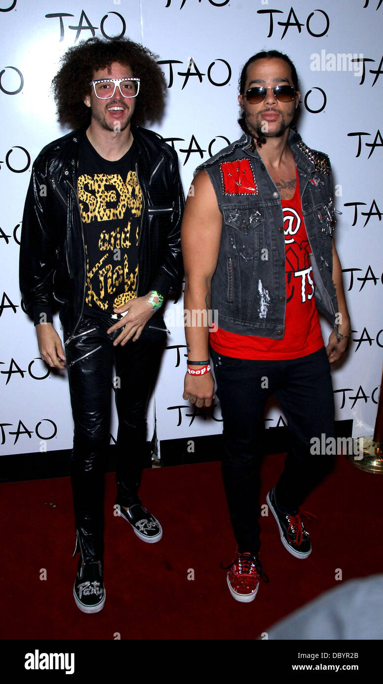 LMFAO host an after concert party at TAO nightclub inside The Venetian Resort and Casino Las Vegas, Nevada - 16.09.11 Stock Photo