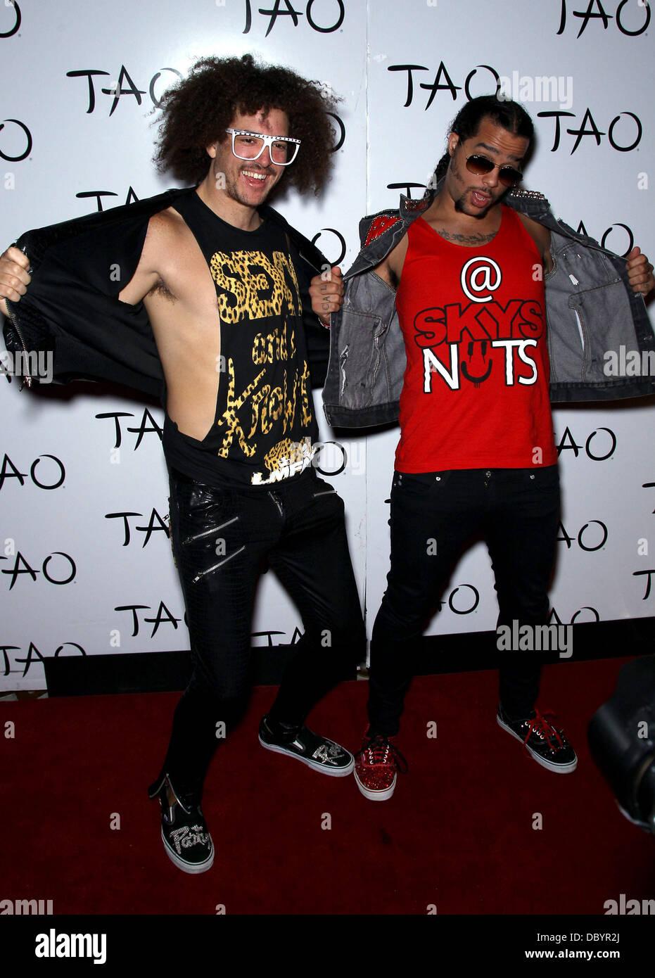 LMFAO host an after concert party at TAO nightclub inside The Venetian Resort and Casino Las Vegas, Nevada - 16.09.11 Stock Photo