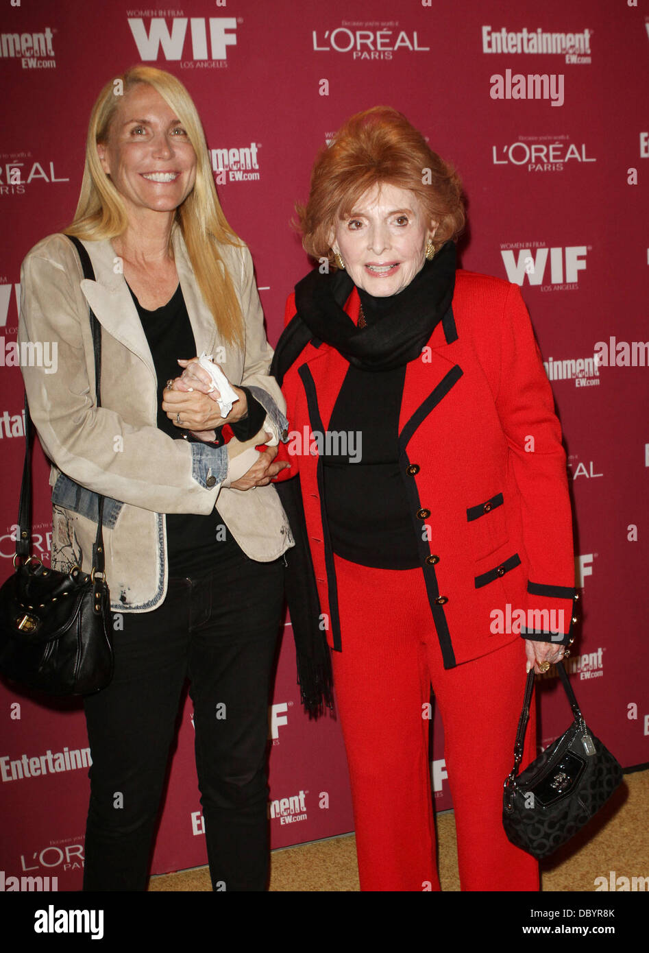 Patricia Barry and Guest The 2011 Entertainment Weekly And Women In Film Pre-Emmy Party Sponsored By L'Oreal held at BOA Steakhouse West Hollywood, California - 16.09.11 Stock Photo