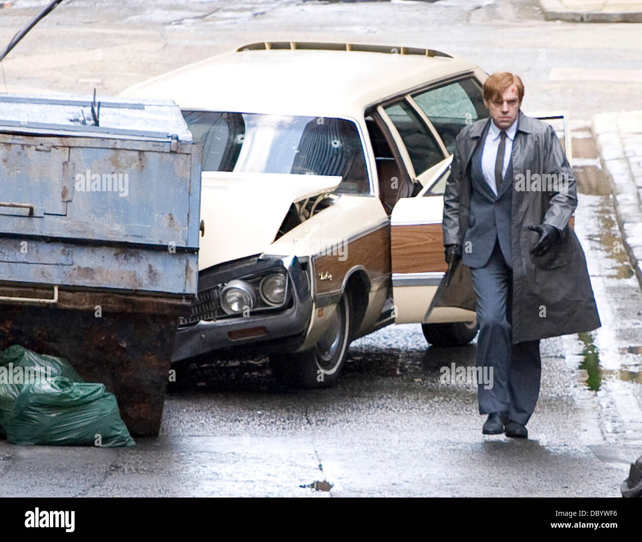 Latest Hugo Weaving pics from the set of Cloud Atlas in Glasgow