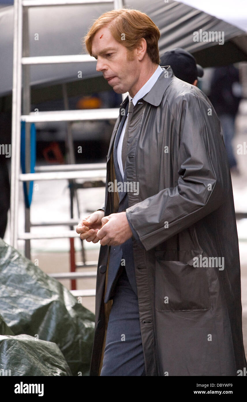 Latest Hugo Weaving pics from the set of Cloud Atlas in Glasgow