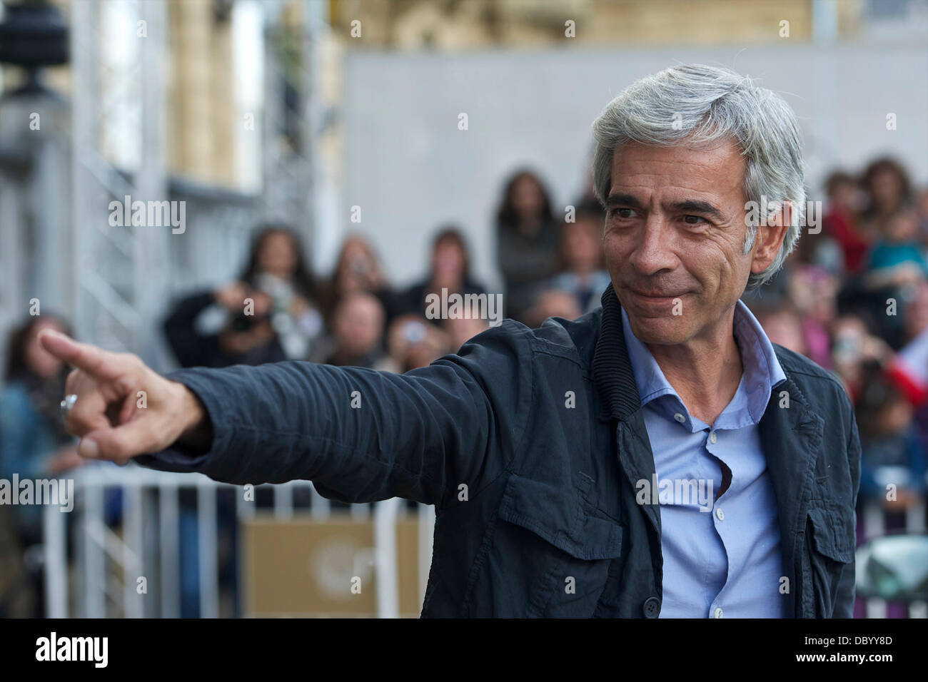 Spanish Actor Imanol Arias and girlfriend 59th San Sebastian