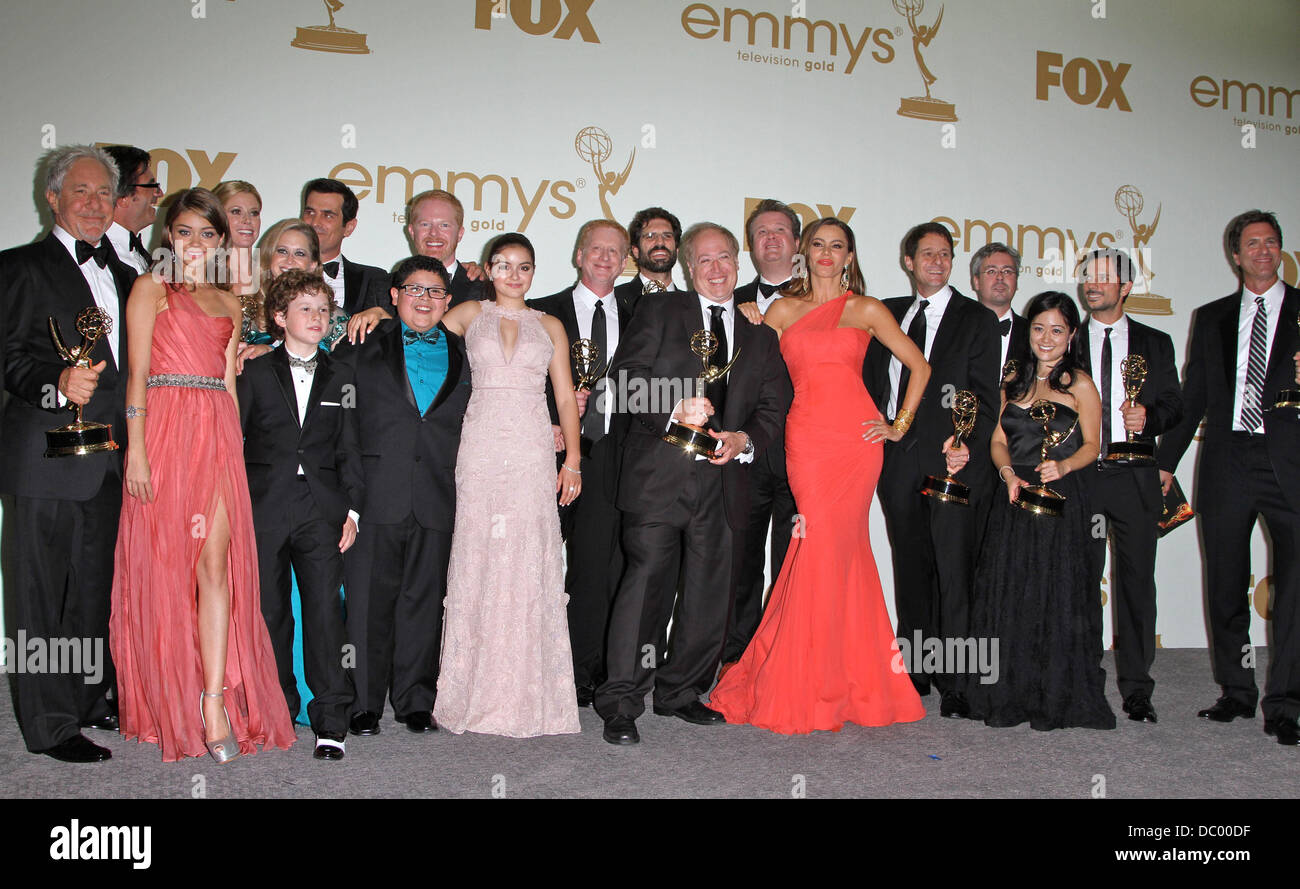 Cast of 'Modern Family' The 63rd Primetime Emmy Awards held at the ...