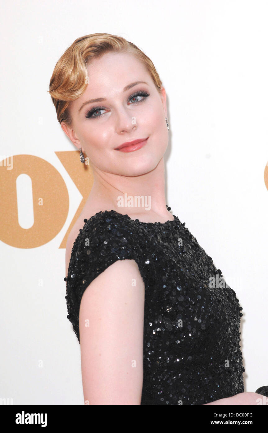 Evan Rachel Wood  The 63rd Primetime Emmy Awards held at the Nokia Theater - Arrivals Los Angeles, California - 18.09.11 Stock Photo