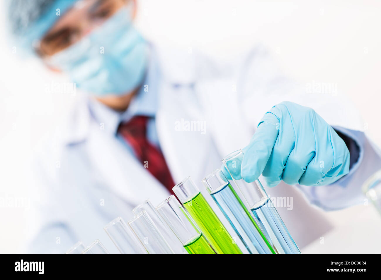 scientist working in the lab Stock Photo