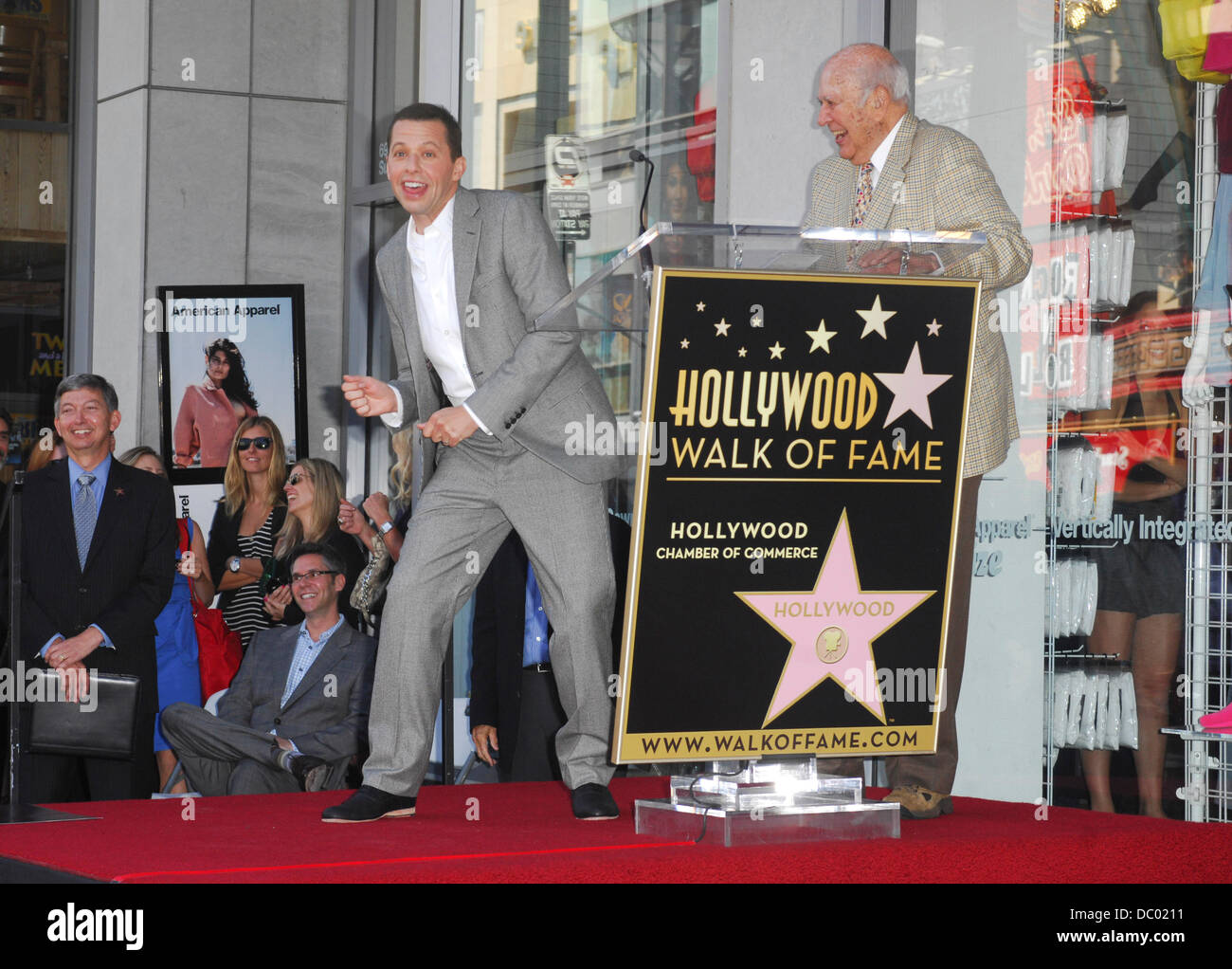 Jon Cryer and Carl Reiner Jon Cryer is honored with a Hollywood Star(01)