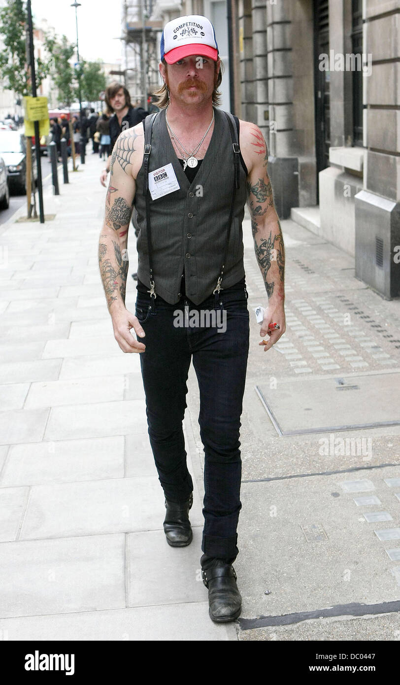 Jesse Hughes aka Boots Electric at the BBC Radio 2 studios London