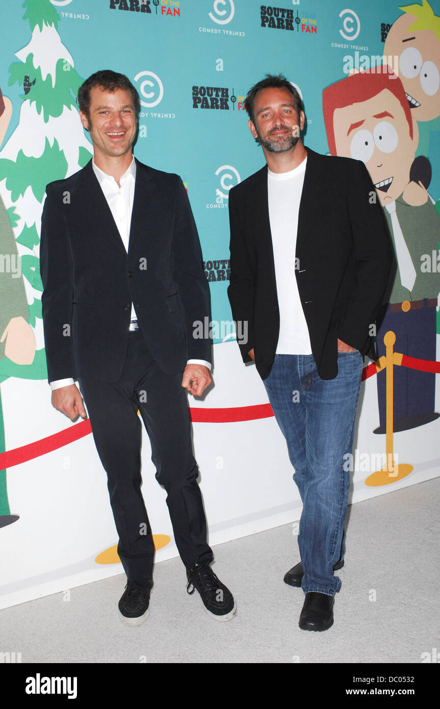 Park creators Matt Stone and Trey Park's" 15th Anniversary Party at The Barker Hanger Santa Monica, California - 20.09.11 Stock Photo - Alamy