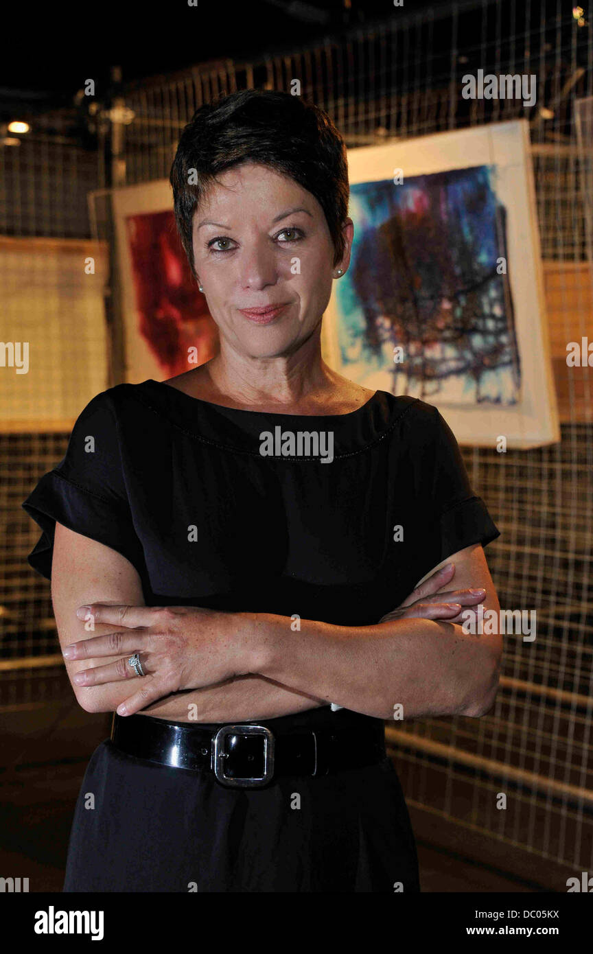 Sibylle Szaggars Redford with her husbands artwork The ...