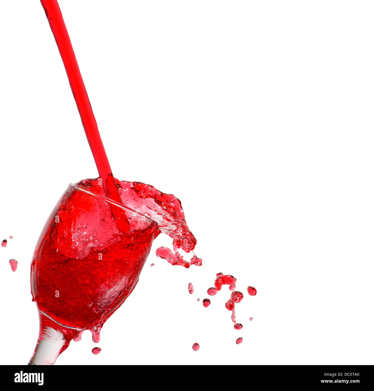 glass of red juice Stock Photo Alamy