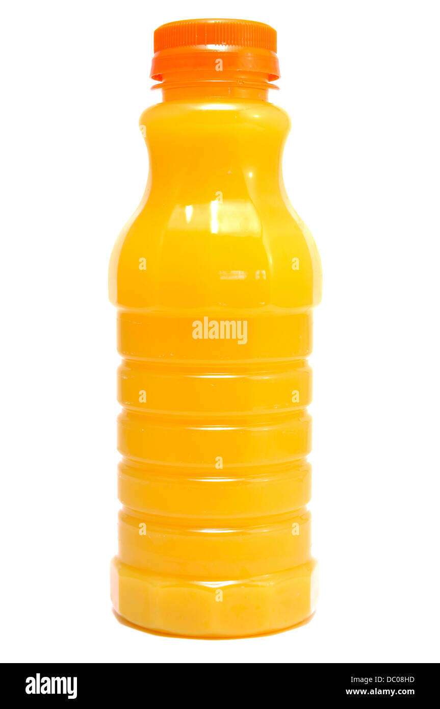 Bottle of orange juice Stock Photo Alamy