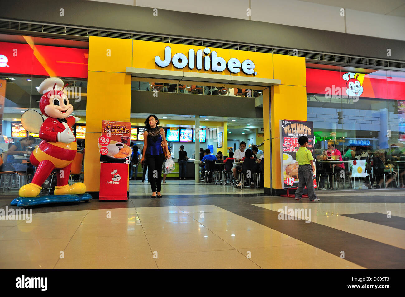 Jollibee Restaurant Fast Food Outlet SM City Mall Cebu Philippines