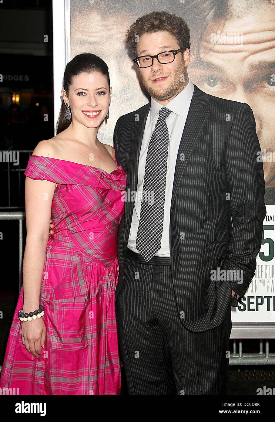 Lauren Miller and Seth Rogen 50/50 New York premiere - Arrivals New York City, USA - 26.09.11 Stock Photo